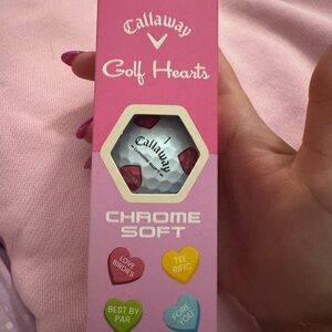 Callaway Golf Hearts Chrome Soft Balls - Pink and White
